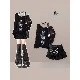 Black Butterfly Top and Skirt