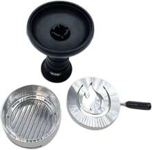 Cyril Silicon Phunnel Ring Bowl &Amp; Hmd - Black - White - View 2