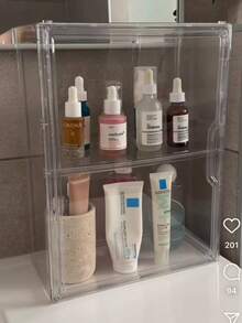 1PC Versatile Clear Acrylic Storage Box - Dustproof Display Case For Models, Tools & Books | Transparent Organizer Container,Product Display Racks, Bag Storage, Toy Storage, Shoe Storage, Cosmetic Storage - Multicolor - View 9