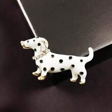 Cute Enamel Dog Brooch Set, Faux Pearl & Rhinestone Puppy Pins, Fashion Animal Jewelry Accessories, Gift For Dog Lovers - Puppy - View 10