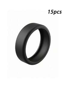 15pcs Silicone Anti-Scratch Soft Rings, Lightweight Elastic Silicone Covers, Daily And Fitness Protection, Scratch-Resistant, Soft Silicone Material, Suitable For Sports Wear - Multiple Styles - View 12