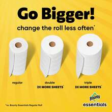 12Roll/2Roll Bounty Essentials Select-A-Size Paper Towels Top Choice Household Essentials For Shopping Festivals - 2Rolls - View 11