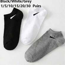 30 Pairs Men's Breathable Sports Socks, Fashion Pattern High Elastic Outdoor Running Socks, Comfortable Breathable Anti-Odor Antibacterial Socks - A - View 8