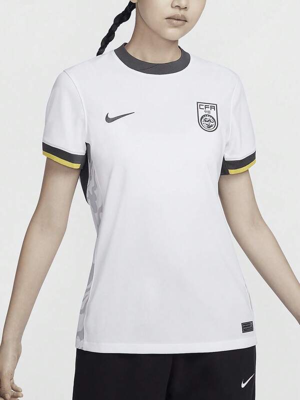 Áo bóng đá nữ Nike Dri-Fit Dri-FIT đội tuyển Trung Quốc, phối màu, nhanh khô, thoải mái, cổ tròn, tay ngắn.