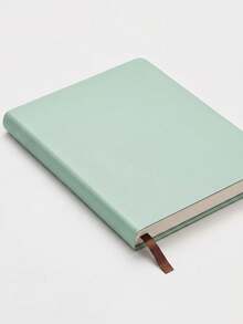 1pc Premium A5 PU Leather Notebook, 160 Pages Thick Non-Bleed Paper, Flexible Diary With Ribbon Bookmark, Suitable For Office Bac, First Day Of School - Multicolor - View 6
