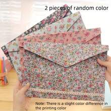 2 PCS Document Organizer - Polyester Material Printing Design | Large Capacity Office, Home, And School Document And Receipt Storage, Back To School - Multicolor - View 10
