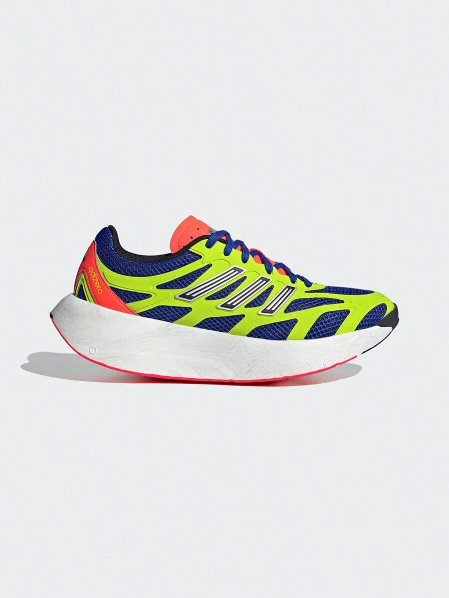 Adidas Spring Summer Mesh Colorblock Athletic Shoes Unisex Thick Sole Running Sports Casual Sneakers JH8090 - Bright Blue/No. 1 Black/green Fluorescent - View 1