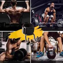 Unisex Heavy Duty Weightlifting Hook Strap, Adjustable, Suitable For Deadlift, Pull-Ups And Strength Training - A - View 2