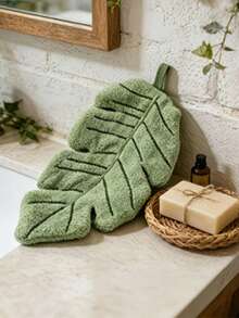 Banana Leaf Pattern Design, Made Of Soft And Absorbent Coral Fleece Fabric. Perfect For Bathroom, Kitchen And Home Use, An Excellent Gift For Plant Lovers And A Beautiful Decorative Item For Your Space. - Multicolor - View 4