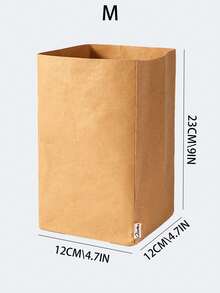 1pc Multi-Size Thick Kraft Paper Fresh-Keeping Bag, Foldable Upright Household Kitchen Food Storage Bag For Fruits, Potatoes, Bread, Breathable Moisture-Proof Paper Bag - Multicolor - View 4