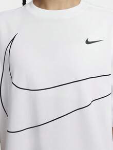 Nike Authentic Autumn New Women's Loose Casual Sports Knit Short Sleeve Tee HQ1581-100 - HQ1581-100 - View 4
