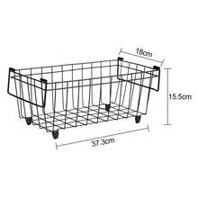 4 Pack Freezer Baskets For Chest Freezers Black Storage Bins With Handles - Black - View 5