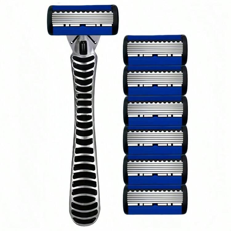 6-Layer Manual Razor Beauty Tool With Trimmer, Replaceable Blades And Razor Holder, Suitable For Men'S Hair Removal,Hair Clipper, Hairdressing Supplies,Personal Care And Gifts, 10 Occasions Perfect For Men'S Grooming, Essential Tool For Daily Shaving - Safety Tazor + Blade - View 11