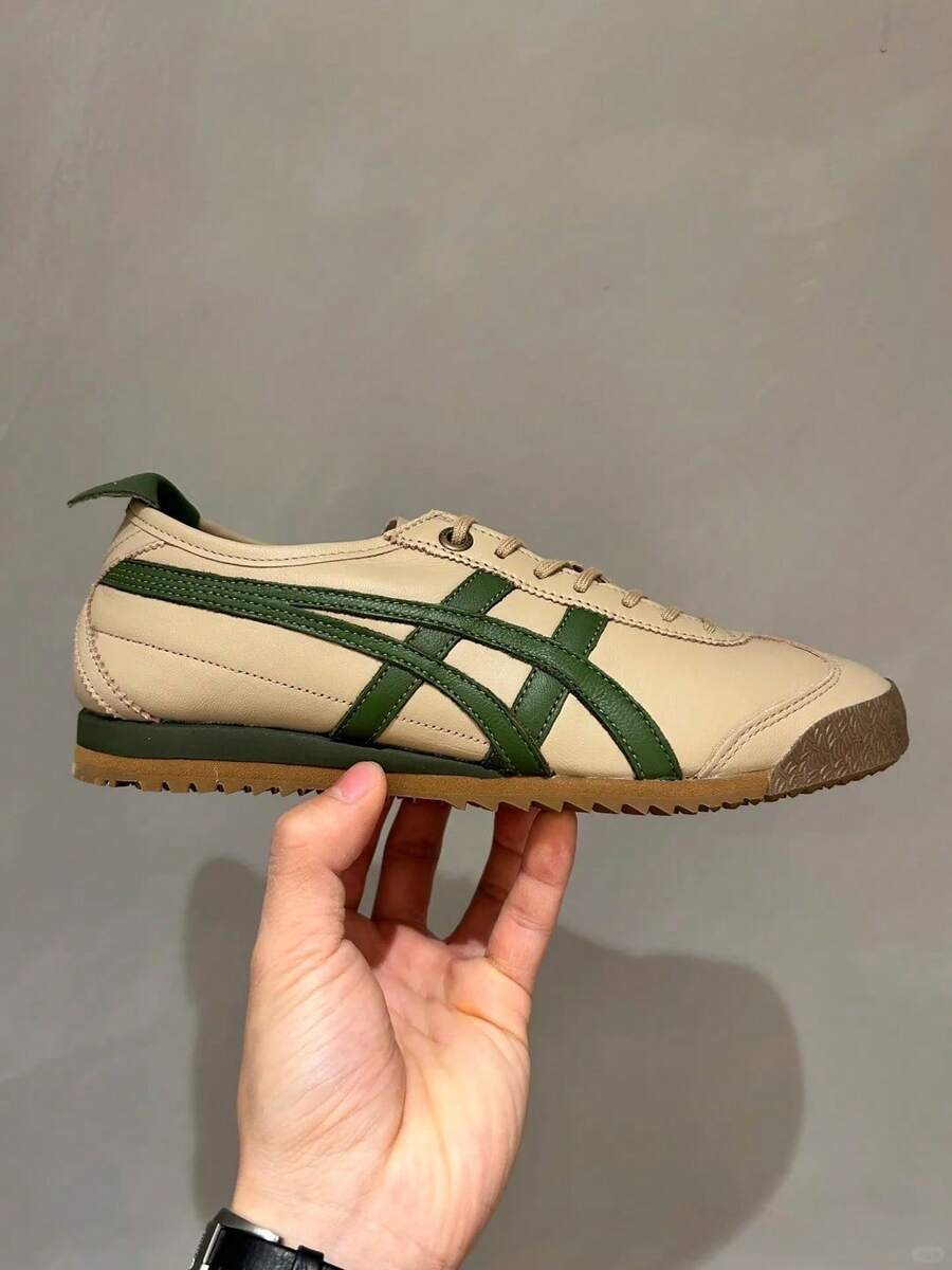 Onitsuka Tiger[SD Arch Version]Putian Pure Original Tiger Sneakers MEXICO SD VIN Casual Shoes For Women - SD淺棕色 - 查看 1
