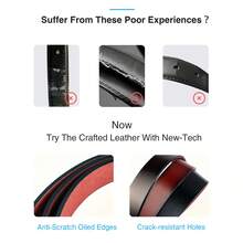 Handmade Men's Belt, Casual Daily Jeans Pin Buckle Leather Belt, Classic Fashion Alloy Buckle Design, Suitable For Work, Business And Travel, 3.7cm Wide (Available In Extra Large And Extra Long) - Multicolor - View 11