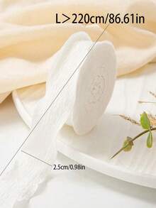 Ruffle Edge Ribbon Organza Ribbon DIY Bow End Weaving Material Cake Packaging Ribbon - Multicolor - View 3