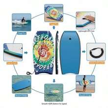 [Free Shipping] 33/37/41 Inches Lightweight Body Board Boogie Board With EPS Core XPE Deck HDPE Bottom Multicolor4-M-XY201928 - FXC0RY1HW5SED2 - View 4