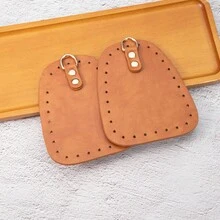2pcs Woven Bag Side Panels, Pre-Drilled Design, Bag Side Support Pieces, With D-Ring Shoulder Strap Connector, Bag Reinforcement Accessories, Handmade DIY Wallet Materials, DIY Bag Making And Replacement Parts - Multicolor - View 12