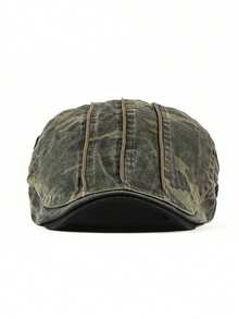 Camouflage Beret Hat Unisex Autumn/Winter New Fashion Washed Baseball Cap Outdoor Commute Forward Cap - Camouflage Stripes - View 2