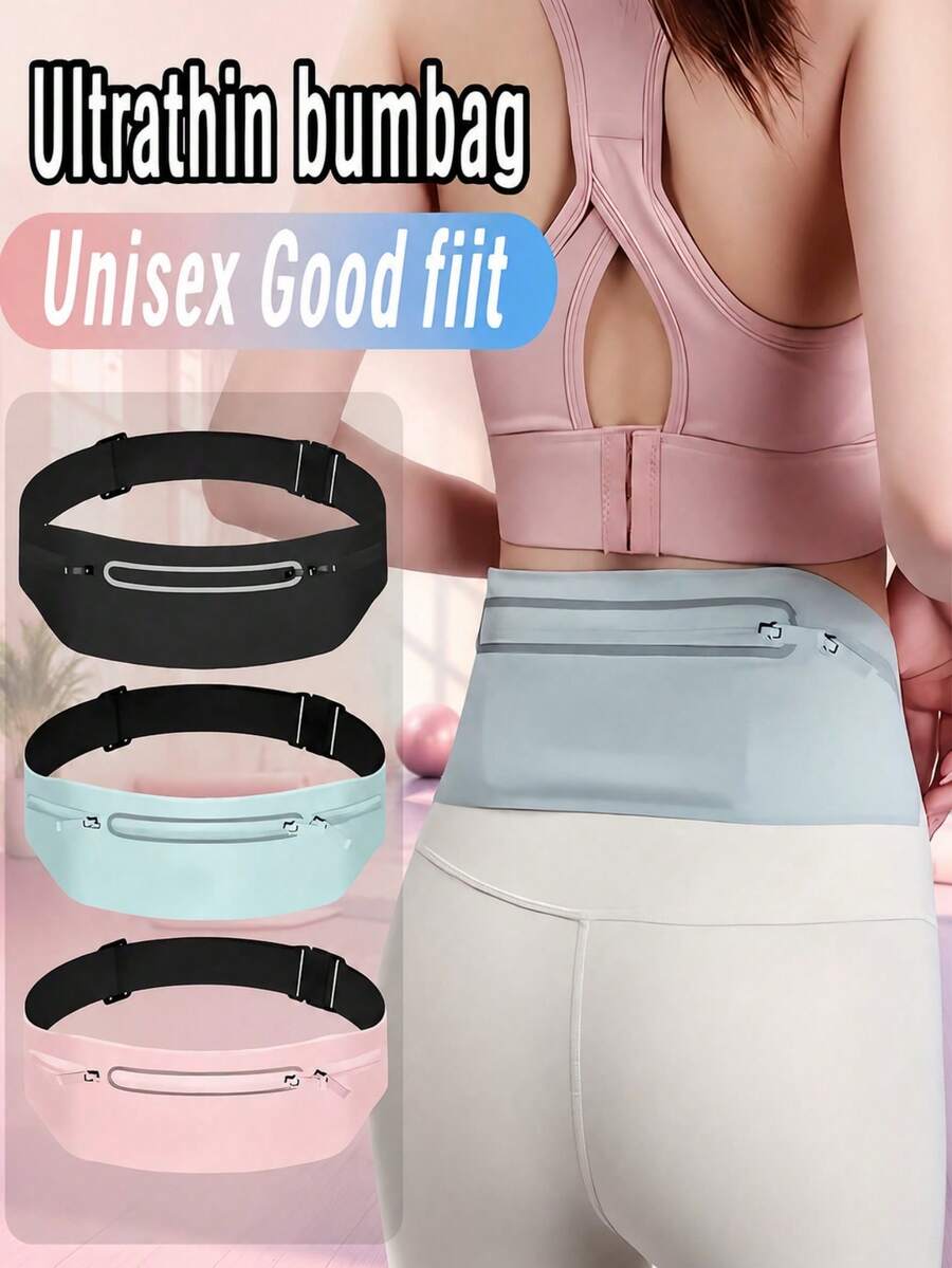 Unisex Waist Pack With Adjustable Shoulder Straps And Multiple Zippered Pockets, Suitable For Outdoor Sports, Commuting, And Multi-Functional Travel. Available In A Variety Of Colors.
