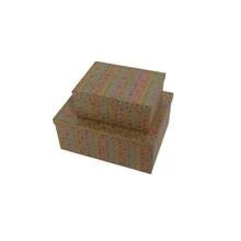 Caja de regalo rectangular de cartón multicolor de 30x20x15cm, juego de 10 cajas organizadoras de almacenamiento anidables con tapas, para regalos & recuerdos - 1PC - Ver 8