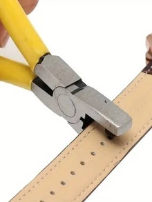 1件迷你手錶錶帶打孔器 鋼製手動工具，適用於PU皮帶、錶帶打孔、縫製項目與手工藝品，DIY皮革打孔工具，耐用手動工具，錶帶打孔器 - A - 查看 10