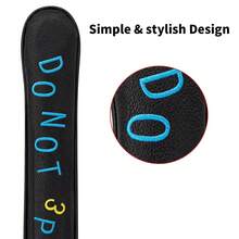 1pc Golf Directional Headcover With "Don't Put" Letter Pattern, Fashionable And Durable Golf Club Protector, Suitable For Daily Training, Competition, Leisure Play And Holiday Gift - Multicolor - View 4