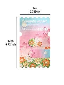 1pc Travel Fantasy Color Oil-Resistant Magnetic Bookmark, Cute Art Page Marker, Suitable For Reading Annotation And Back To School Season - Multicolor - View 8
