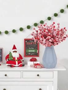 30/15/1pc-Artificial Berry Clipper Snowflake Spray Christmas Cover Wintergreen Berry Stem Stem Trunk Twigs For Christmas Tree Filler Decoration,Holiday Decorations,Wreaths,Bouquets,Handicrafts And DIY Decor,Suitable For Picking And Decorating,Holiday Handmade,Christmas Decorations,Artificial Wintergreen Red Berry Branches,Weddings,Home Gatherings,Winter Decor (Red) - Red - View 10
