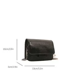Mini Top Handle Satchel Bag New Small Bag Korean Version Fashion Messenger Bag Internet Fashion Shoulder Handbag Cute Purse Mini Crossbody Bag - 彩色 - 查看 9