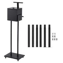 Weatherproof Locking Galvanized Steel Wall Mounted Mailbox, Rustproof Secure Storage Postbox for Home, Office, Garage and Garden - De pie - Ver 5
