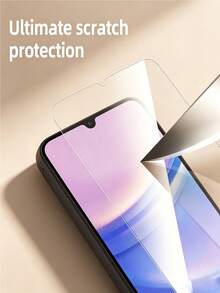2PCS HD Tempered Glass Screen Protector Compatible With Samsung Galaxy S26/S25/A16 5G/A15/A14/A54/A55/A52, Compatible With IPhone 17/Compatible With Xiaomi 17T Compatible With Redmi Note 15/Compatible With Huawei/Compatible With Honor 600 Lite Easy Installation, Scratch Resistant, Case Friendly, HD Clear, Screen, Birthday, Gifts For Family, Friends, Phone Screen Protector, Phone Accessories - Clear - View 10