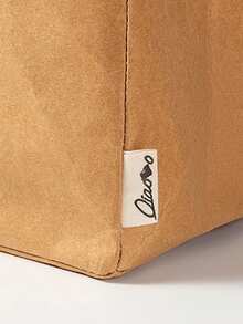 1pc Multi-Size Thick Kraft Paper Fresh-Keeping Bag, Foldable Upright Household Kitchen Food Storage Bag For Fruits, Potatoes, Bread, Breathable Moisture-Proof Paper Bag - Multicolor - View 3