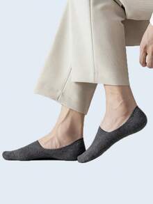 1/3/5 Pairs Men's Plus Size Low-Cut Invisible Socks, Short Boat Socks For Sports Or Casual Wear, Summer Casual Boat Socks (10/15) - Multicolor - View 4
