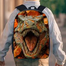 Cet ensemble à thème dinosaure se compose d'un sac à dos spacieux, d'une trousse à crayons et d'un sac à lunch zippé, avec des bretelles réglables, parfait comme cadeau pour les voyages et les déplacements. - Noir - Voir 5