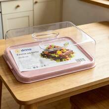 40*30cm Rectangular Handheld Clear Cake Carrier Box, Household Baking Dessert Storage & Transport Container - View 6