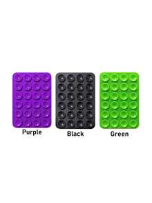 Silicone Suction Cup Phone Holder Set Double-Sided Silicone Suction Cup Phone Holder Ergonomic Design Double-Sided Suction Cup Structure Multiple Colors Available No Residue After Removal Ideal For One-Handed Use Valentine's Day Gift - Multicolor - View 10