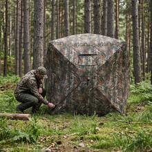CuisinSmart Pop Up Hunting Blind With See Through Silent Windows, Camo Weather Resistant Ground Tent For Turkey Deer Duck Hunting, Portable Shelter With Carry Bag 59x59x65.75 Inch - 59x59x65.75 Inch - View 2