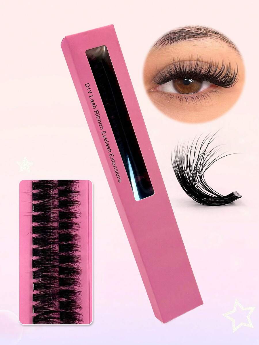 80pcs CC 80D Individual Lashes Eyelash Clusters Extensions False Eyelash DIY At Home Cluster Eyelash Extensions Makeup - CC - View 1