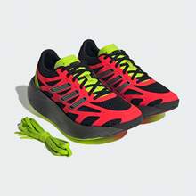 Adidas Spring/Summer Mesh Running Shoes Unisex Couple Thick Sole Running Sports Casual Shoes JH5692 - Carbon Black/No. 1 Black/red Fluorescent - View 7