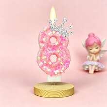 Vela de Número con Brillo Tema Oceánico Creativo (Pieza Única, Números Opcionales 0–9): Disponible en Estilos Azul o Rosa, Decorada con Estrellas de Mar, Conchas, Corona de Strass y Elementos de Sirena o Subacuáticos. Diseño sin Humo, Adecuado para Aniversario de Pareja, Fiesta de 18 Años de Niñas, Baby Shower y Celebración con Tema de Playa de Verano. - Ver 16