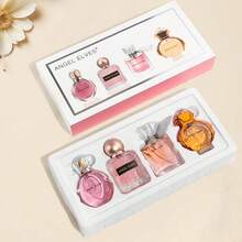 Women's Perfume Gift Set, 4 In 1, 1.01 Oz. Cool Summer Long-Lasting 24-Hour Women's Perfume, Long-Lasting Fragrance Set, Affordable Price. It Is A Perfect Birthday Gift For Mother, Girlfriend, Bestie. - 甜美風 - 查看 5