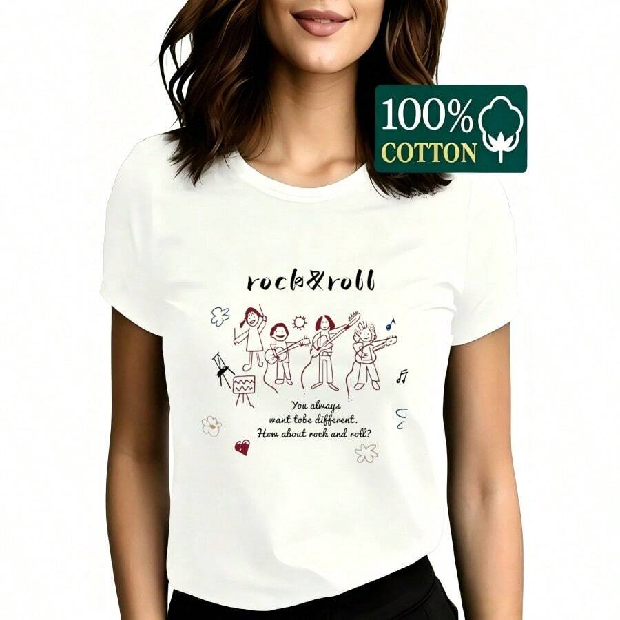 Women T-Shirts - 白色 - 查看 1