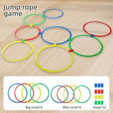 Children's Agility Training Rings, Indoor/Outdoor Jumping Hoop Toy, Kindergarten Sensory Integration Training Equipment, Parent-Child Interactive Hopscotch Prop - Multicolor - View 7