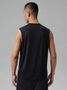 Jordan Men's Basketball Player Graphic Print Crew Neck Sports Tank Top - Black - View 2