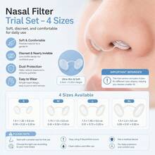 4 Sizes/Nose Mask Set With Invisible Filter, Blocks Dust, Pollen And Smog, Filters Exhaled Air; Simple Insert Design, Easy To Wear And Remove, Soft And Discreet Comfort, Suitable For Daily Use; 4 Sizes Fit Various Nose Shapes, Travel Nose Mask - Multicolor - View 2