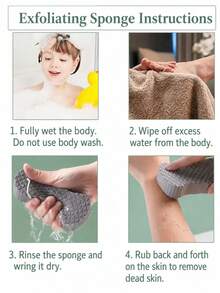 2 buah Spons Mandi Sisik Ikan 3D, Spons Mandi Pengelupas Kulit Ultra Lembut, Cocok Untuk Wanita, Pengelupasan Lembut Tanpa Rasa Sakit, Aksesori Mandi Profesional, Penting Untuk Mandi dan Berendam - Aprikot - View 7
