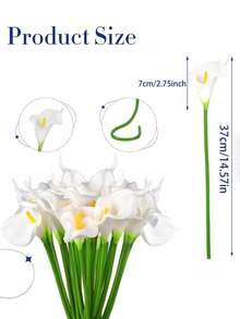 1/5/10/20入 34cm 人造深粉色馬蹄蘭，逼真觸感漸層色裝飾花束，適用於居家裝飾、情人節禮物、飯店、派對、婚禮、桌面佈置 - 深粉紅馬蹄蓮 - 查看 7