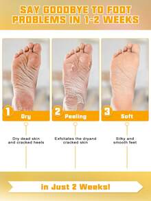 5 Paket Masker Kaki Pelembap, Masker Pengelupas Kulit Kaki untuk Kaki Kering dan Pecah-pecah, Perawatan Spa di Rumah, Kaus Kaki Pelembap untuk Kulit Kering agar Kaki Terasa Lembut dan Halus - View 3