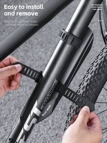WEST BIKING 1PC Bicycle Extended And Widened Fender Effective Splash Prevention Tough And Durable Cycling Fender Silicone Anti Slip Easy To Clean MTB Road Bike Fenders - Black - View 4